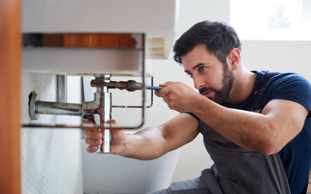 plumber-at-work-prowess-developments-portsmouth-bathroom-fitters