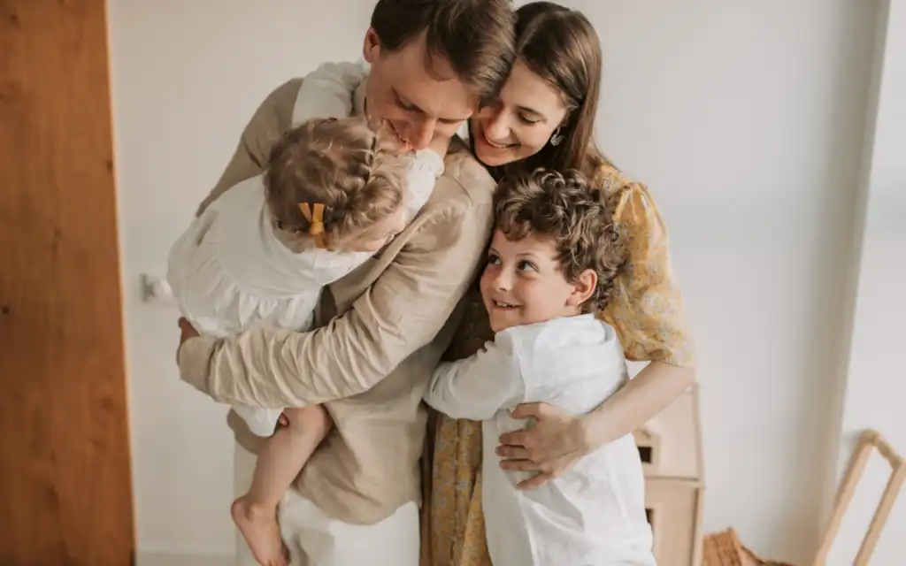 Smiling-Family-After-Hiring-Prowess-Developments-Bathroom-Fitters